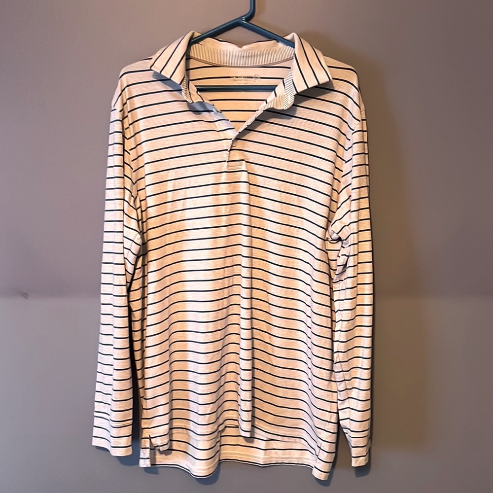 Jim Nantz by Vineyard Vines long Sleeve polo Men’s Large